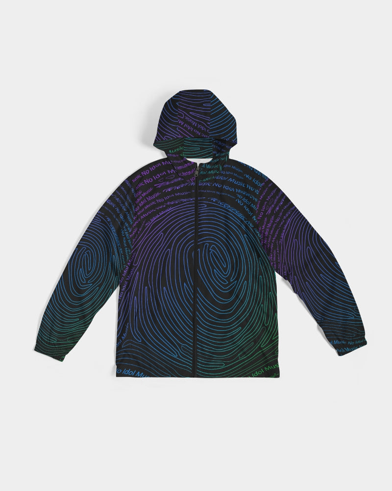 No Idol Print Windbreaker