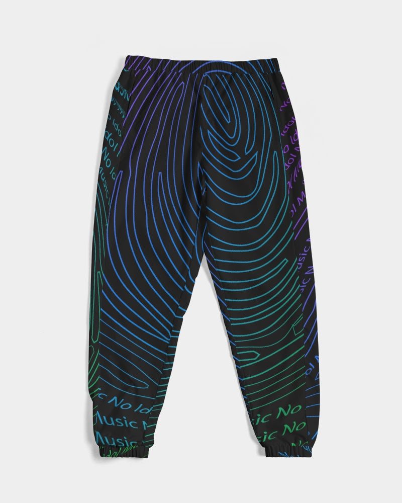 black Men's All-Over Print Track Pants