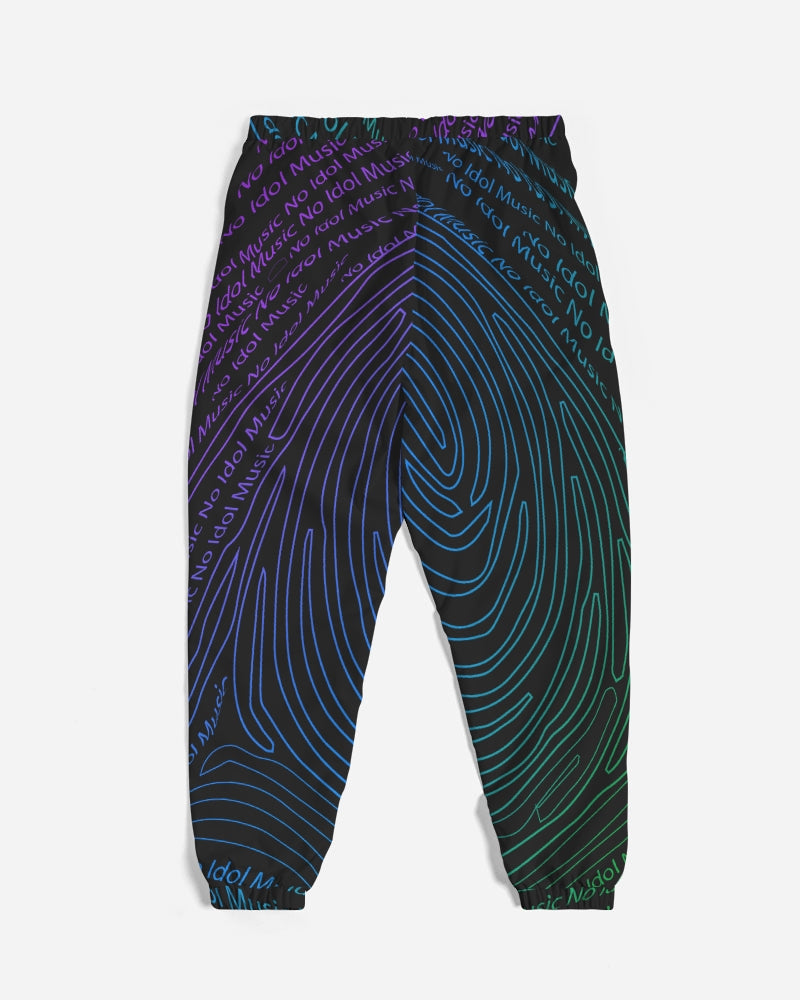 black Men's All-Over Print Track Pants