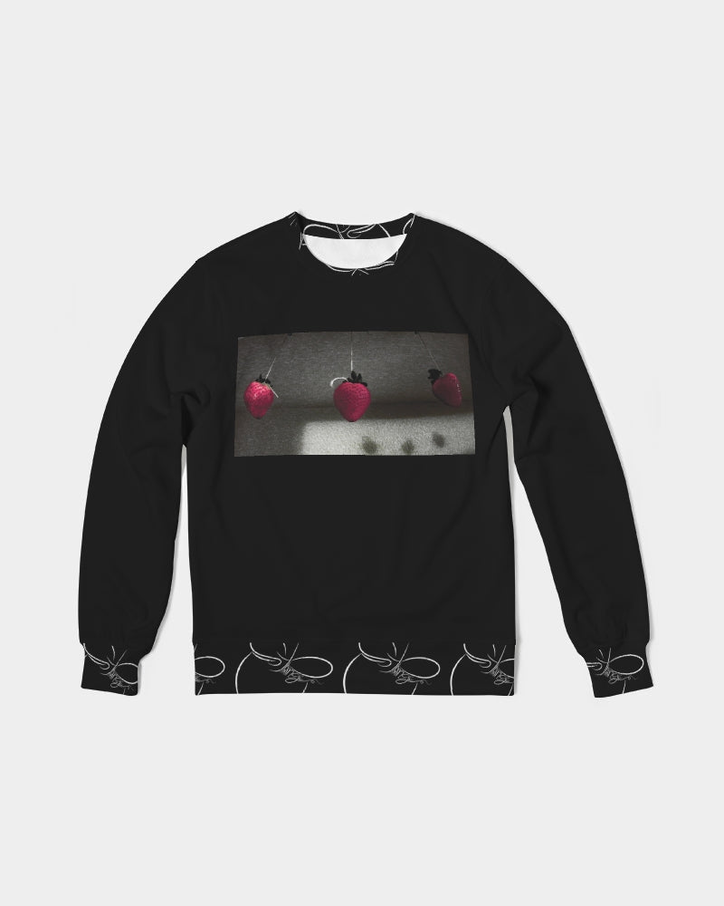 Strange Fruit Crewneck Men's All-Over Print Classic French Terry Crewneck Pullover