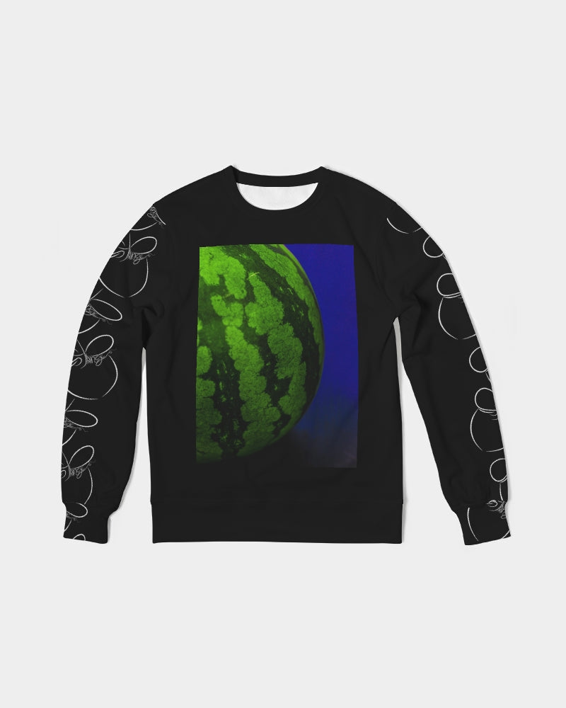 Strange Fruit Melon Men's All-Over Print Classic French Terry Crewneck Pullover